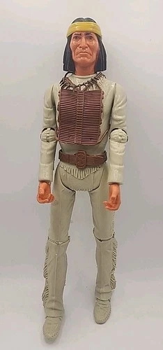 Vintage Marx 1966 12” Johnny West Geronimo Jointed Western Action Figure USA