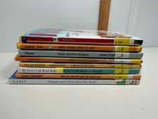 8 Mixed Lot of Readers Books Ex-Lib Teacher Homeschool Reading HC I Can Read