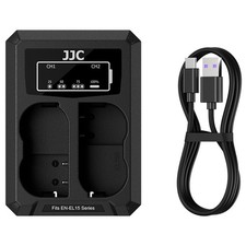 JJC EN-EL15c USB Battery Charger for Nikon Z5 II Z6 II III Zf Z8 Z7 II D850 D780