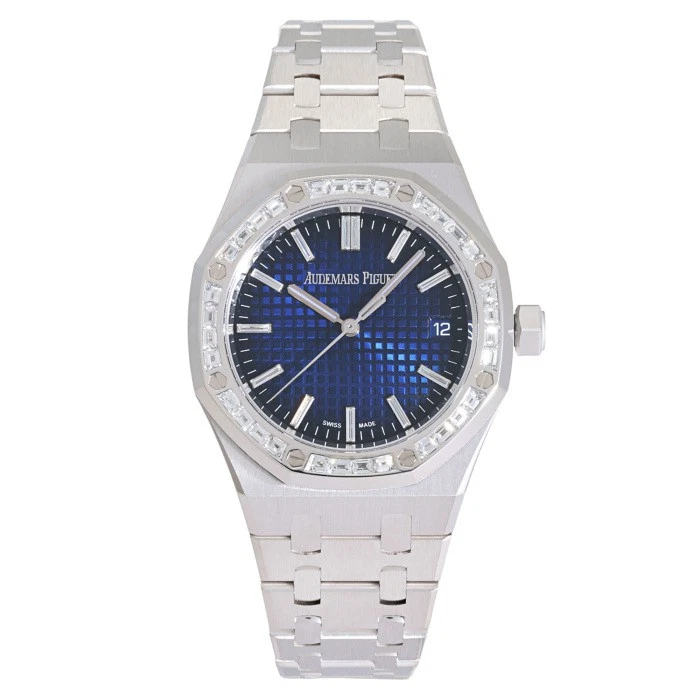 Audemars Piguet — Audemars Piguet Royal Oak 15551BC.ZZ.1356BC.01 White Gold Diamond 37.0mm #YKW015