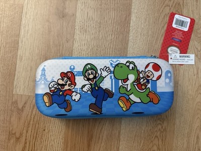 UNISEX/KIDS SUPER MARIO/LUIGI/YOSHI/TOAD MOLDED ZIP AROUND PENCIL/PEN CASE NWT