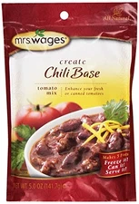 Mrs. Wages Chili BaseTomato Mix, 5-Ounce Packages (Pack of 6)