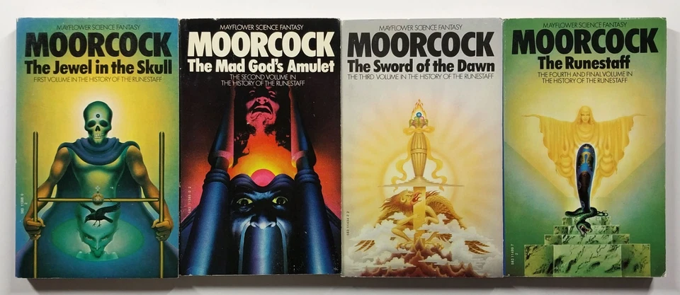 Michael Moorcock The History Of The Runestaff Lot of 4 PB Mayflower UK Hawkmoon Foto 2 de 4
