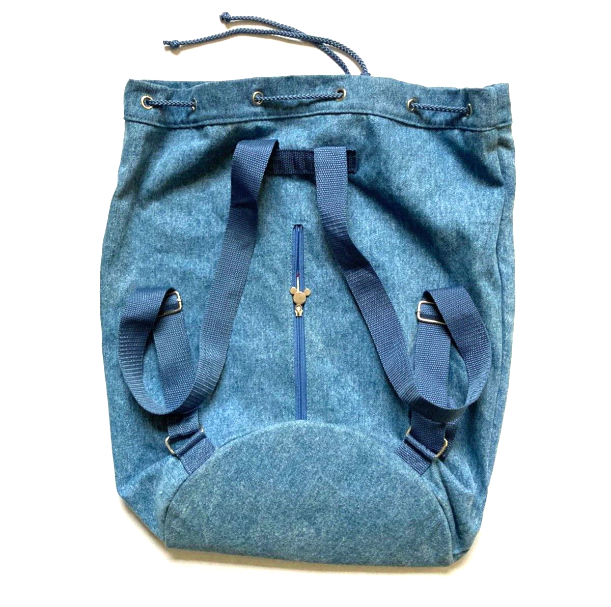 Disney Mickey Mouse, Denim Drawstring Backpack Bag, Honey Fashions