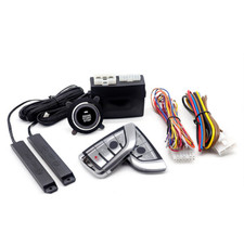 Car Keyless Entry Engine Start Alarm System Push Button Remote Starter Stop Kit