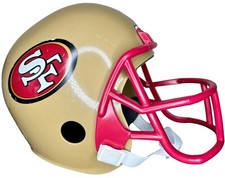 Vintage Franklin NFL San Francisco 49ers Football Helmet Plastic Red Face Mask