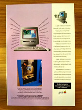 Apple Power Macintosh 1995 Vintage Ad 9 x 6.75 - Original Clip