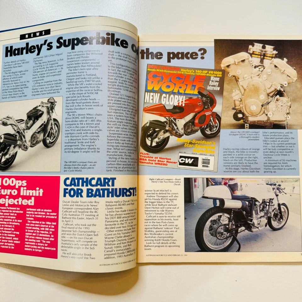 Revista Noticias Motocicleta Vol 43 Nº 20 Febrero Marzo 1994 Foto 4 de 4