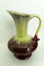 Vintage German Drip Glazed Pottery Jug - 516/14