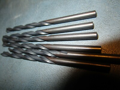 (6) #7 x 3-5/8'' OAL HSS 135° Black Oxide Finish NAS 907 Type B Jobber Drill