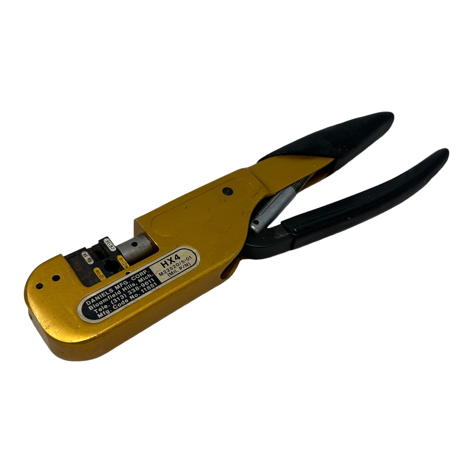 Daniels DMC Crimping Tool Hx4 M22520/5-01 With Die Y206 for sale 