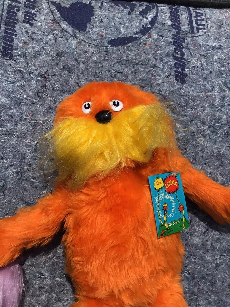 Original 1983 COLECO Dr. Seuss The Lorax Stuffed Animal 15in RARE
