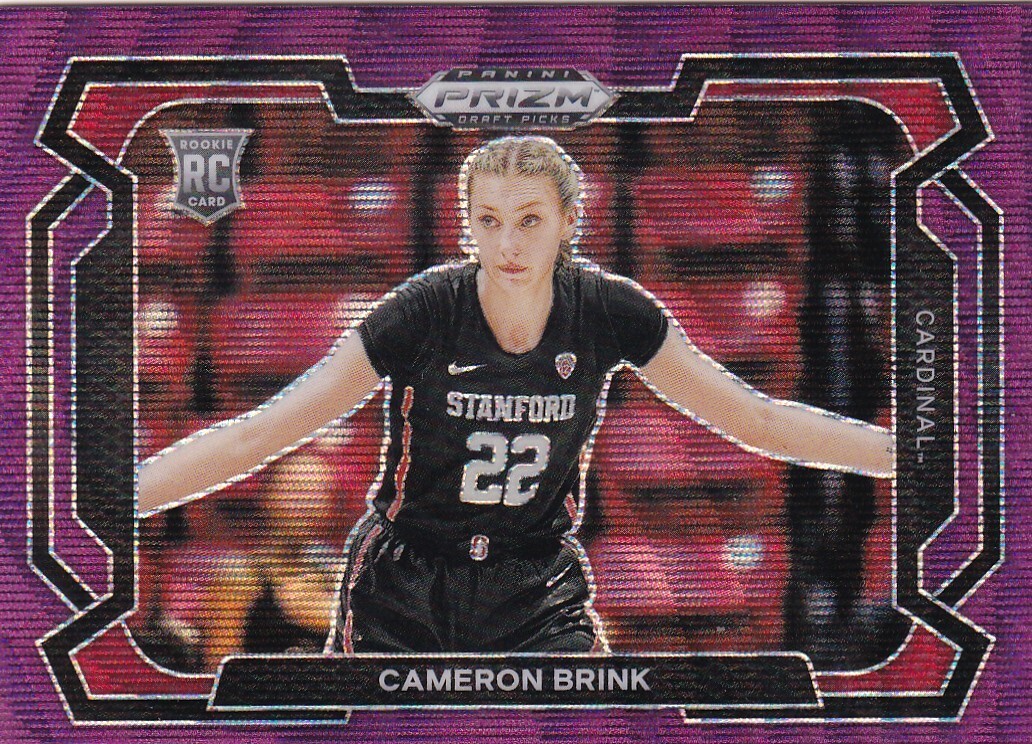 2024 Prizm Draft Picks Cameron Brink RC Purple Wave Variation #89 PWE