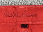 Ralph Lauren Womens Button Front Cotton Stretch Pants Red Size 30 Waist 32" EXC — photo 6
