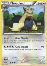 Pokemon - Stoutland - 83/114 - Rare - Black and White - NM