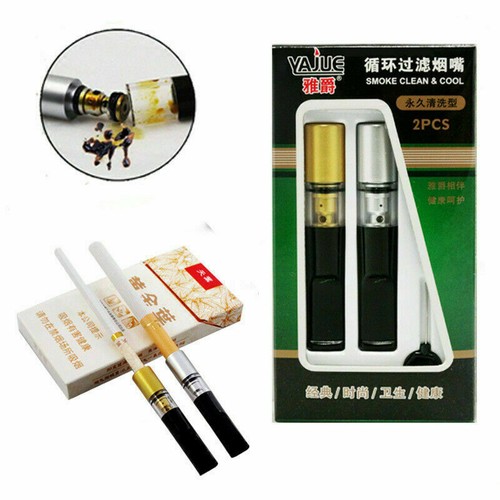 2 Pcs / Verpackung Tabak Rauch Filter Spitze Zigarettenhalter Reinigung Plastik - Bild 4 von 10