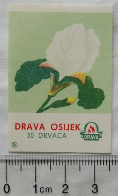 Vintage Jugoslawien Matchbox Label - Drava Osijek Ref.5