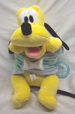 Disney Parks Babies EXTRA SOFT BABY PLUTO SWADDLED 12'' Plush STUFFED ANIMAL NEW