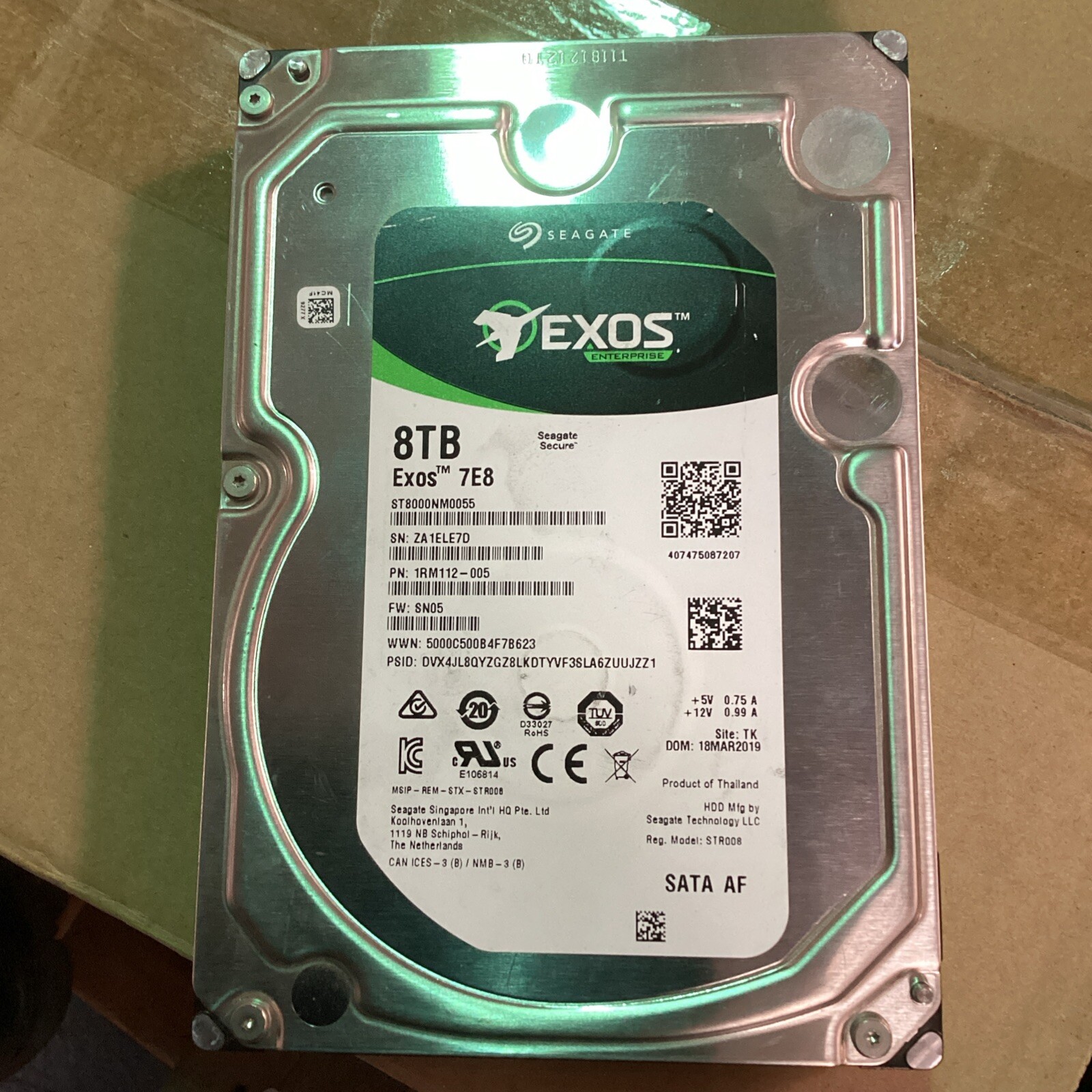 Disco Rigido Interno Seagate Enterprise 8TB - SATA 6Gb/s 7200RPM Per Server E PC - Foto 2