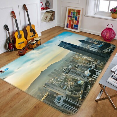 3D Modern City Building NAO2240 Game Rug Mat Elegant Photo Carpet Mat Fay