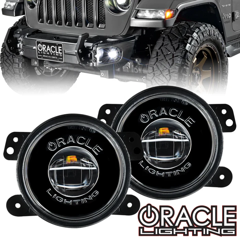Oracle Lighting High Performance 20W Led Fog Lights For Jeep Wrangler JK / JL - Image 3 of 4