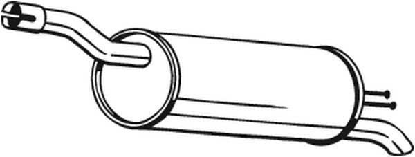 BOSAL 148-343 End Silencer for FIAT