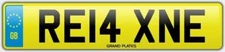 Relax Relaxed number plate RE14 XNE CAR REG FEES PAID RELAXING DRIVE CHILL COMFY