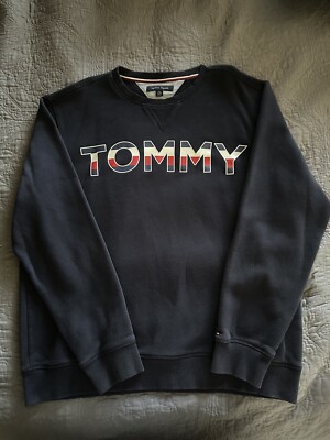 TOMMY HILFIGER CREW SWEATSHIRT dark navy blue