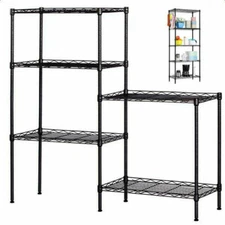 Changeable 5-Shelf Adjustable Storage Utility Shelving Home Organizer Wire Rack