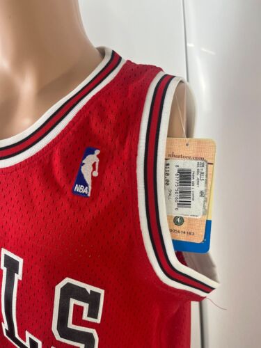 NBA Chicago Bulls # 91 Dennis Rodman 1995-1996 Adidas Shirt Size S - Picture 3 of 10