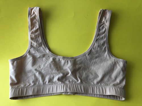 FRONT FASTENING LADIES NON-WIRED/NON-PADDED STRETCH BRA- COTTON/SPANDEX - Picture 3 of 5