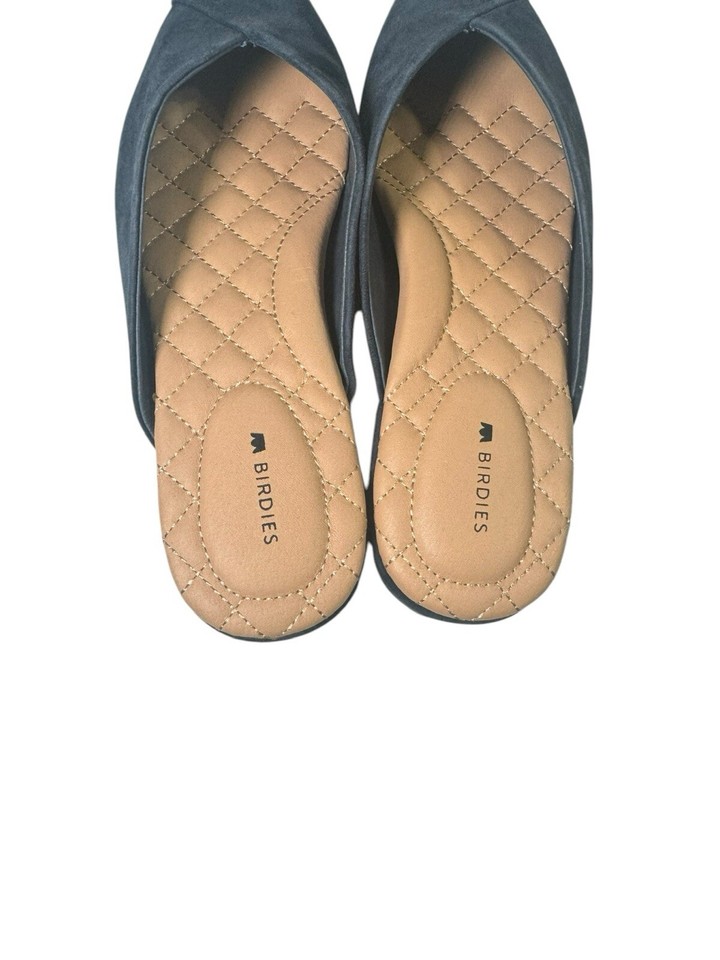 Birdies The Swan Mule Size 7 Womans Pointed Toe Suede Blue eBay