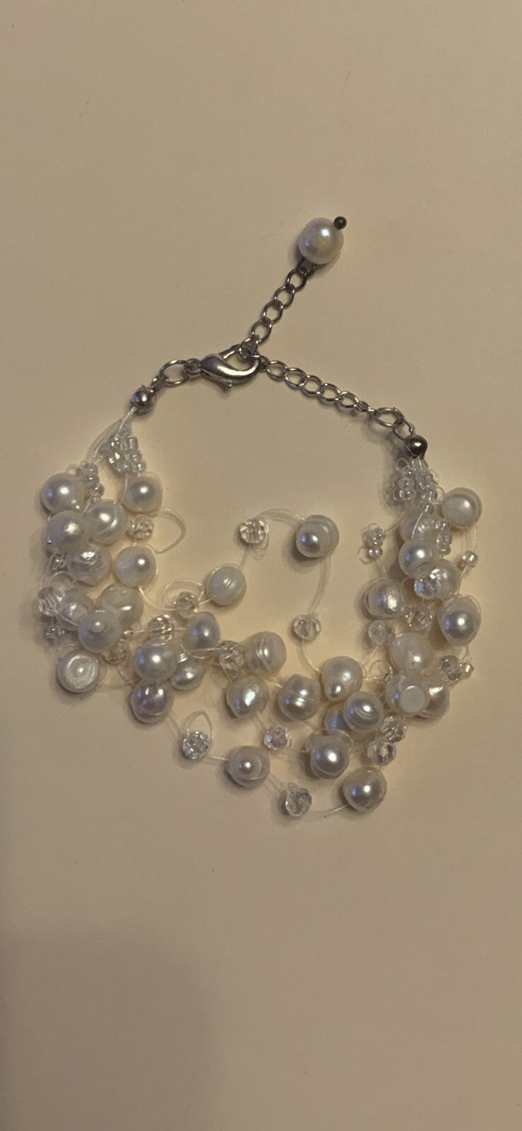 Elegant Beaded Bracelet with Freshwater Pearls  -image