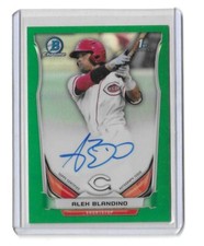 2014 Bowman Draft Chrome Pick green Refractor /99 Alex Blandino #BCA-AB Auto