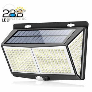288-LED Waterproof Solar Power PIR Motion Sensor Wall Light Outdoor Garden Lamp