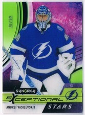 2021-22 SYNERGY EXCEPTIONAL STARS GREEN ANDREI VASILEVSKIY 30/99 TAMPA BAY