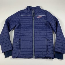 Vineyard Vines Kids Navy Polyester Puffer Jacket Coat Boys Size XL 18