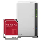 Synology DS223j 2-Bay NAS + 2x 4TB WD Red Plus HDD (8TB) Installed