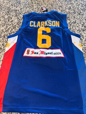Jordan Clarkson Gilas Pilipinas  Jersey  Size Large L Blue NWT STITCHED!!!