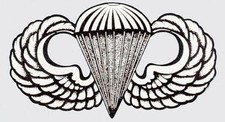 US ARMY AIRBORNE WINGS BASIC 8 INCH STICKER/DECAL - MADE IN THE USA 