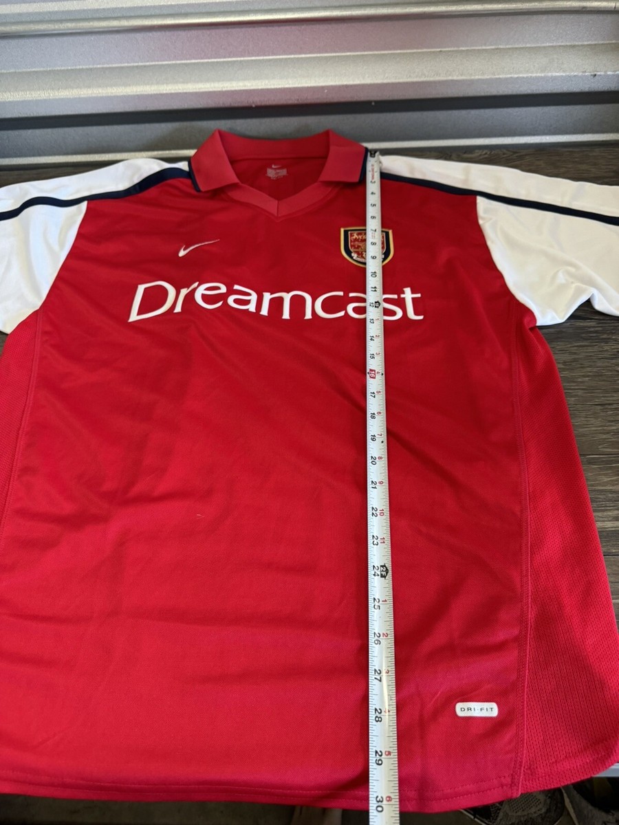 ARSENAL HOME Red Dreamcast SHIRT SOCCER JERSEY NIKE Bell ARSENAL HOME Red Dreamcast SHIRT SOCCER JERSEY NIKE Bell