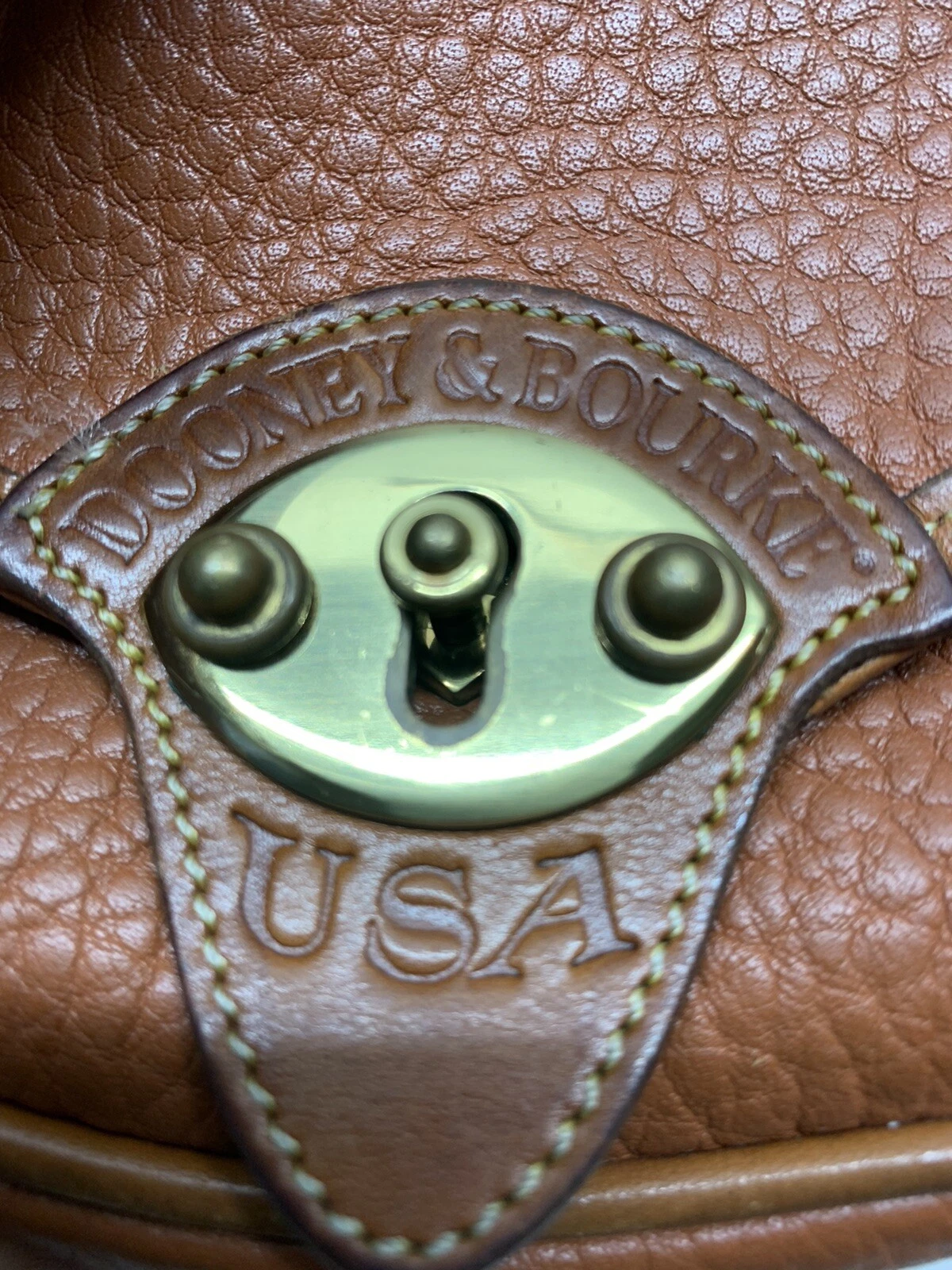 Borsa a tracolla vintage Dooney & Bourke piccola pelle marrone tracolla Russet rara