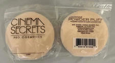 [2 Pack] Cinema Secrets Pro Cosmetics Professional grade Powder Puff 53-HU125