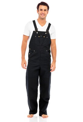 Men s Dungarees Bib and Brace Jumpsuit Heavy Duty Overall Workwear Pants