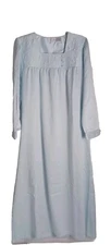 Go Softly Long Sleeve Light Blue Gown Women's Size S