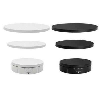 360 Degree Electric Rotating Turntable USB Charging Jewelry Shoes Display Stand