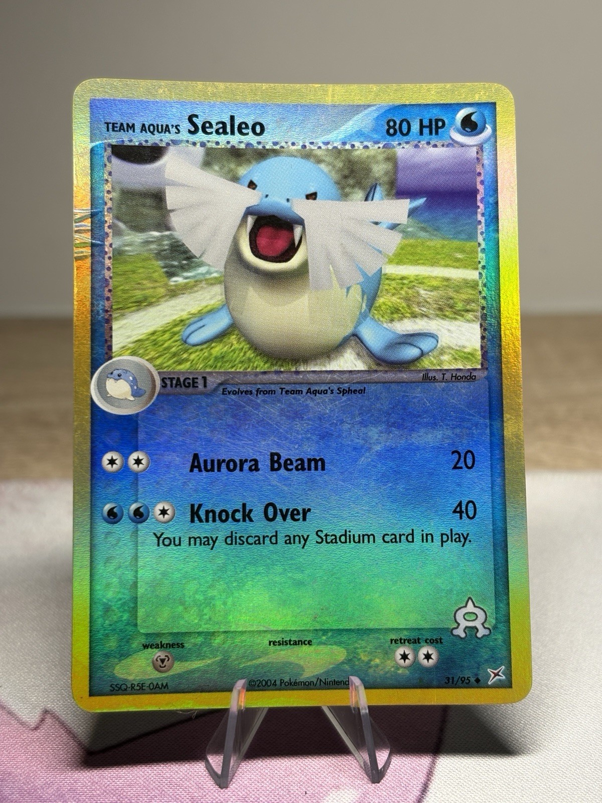 Team Aqua's Sealeo 31/95 Ex Team Magma vs Team Aqua Pokemon Reverse Holo MP HP