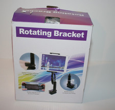 Gooseneck Phone Holder Rotating Bracket 360 Degrees W/Clam Flexible Arm Black
