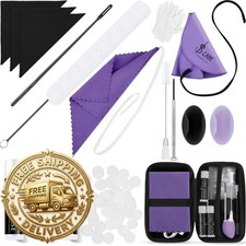 Vesici 40 Pcs Flute Cleaning Kit, Flute Care Accessories Set,Purple