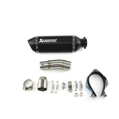 #ad For Kawasaki Ninja 400 Ninja 500 Z400 Z500 Exhaust Tips Mid Pipe Slip On Muffler $105.00